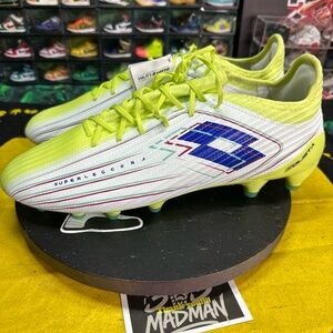 Lotto Superleggera Solista Soccer Cleats- White and Yellow Size 10.5M NWT